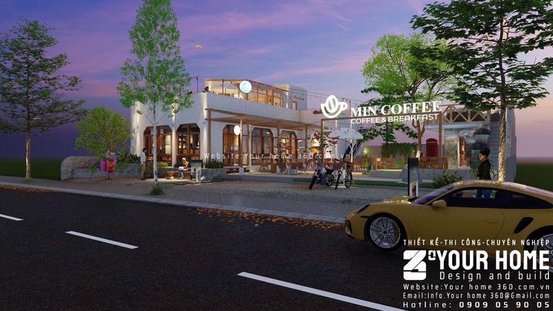 Thi Công Quán Cafe Tại Hóc Môn 19 Thi công quán cafe