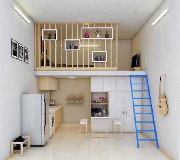 Mẫu thiết kế phòng trọ 20m2 tối ưu