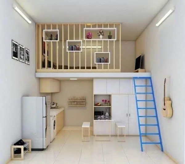 Mẫu thiết kế phòng trọ 20m2 tối ưu