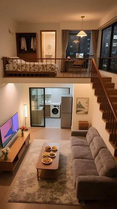 Thiết kế gác lửng kết hợp góc học tập