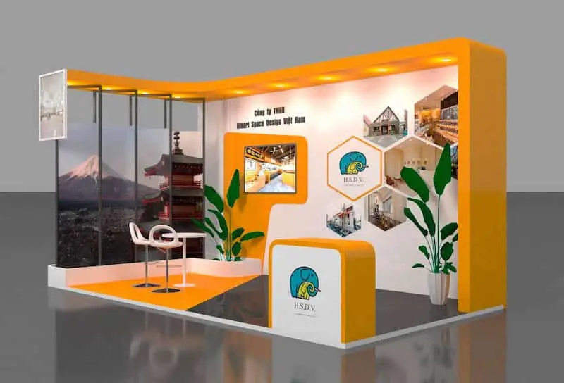 Gian hàng trưng bày sản phẩm ấn tượng