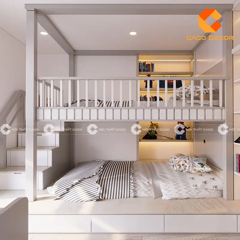 Giường tầng thiết kế trẻ trung