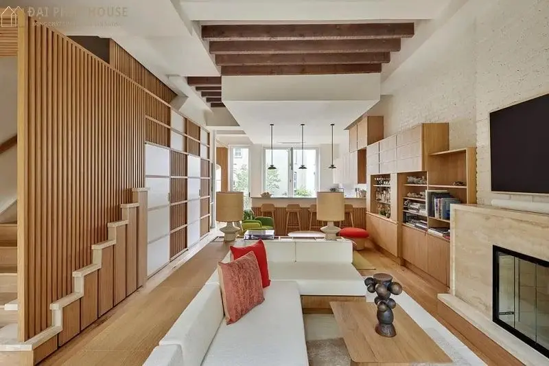 mẫu thiết kế nội thất nhà phố 3 tầng tân cổ điển