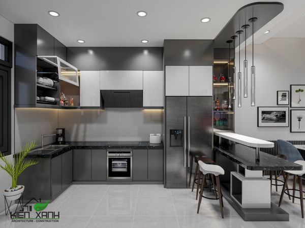 Thi Công Nội Thất Phòng Bếp Nhà Phố 14 Thiết kế nội thất phòng bếp