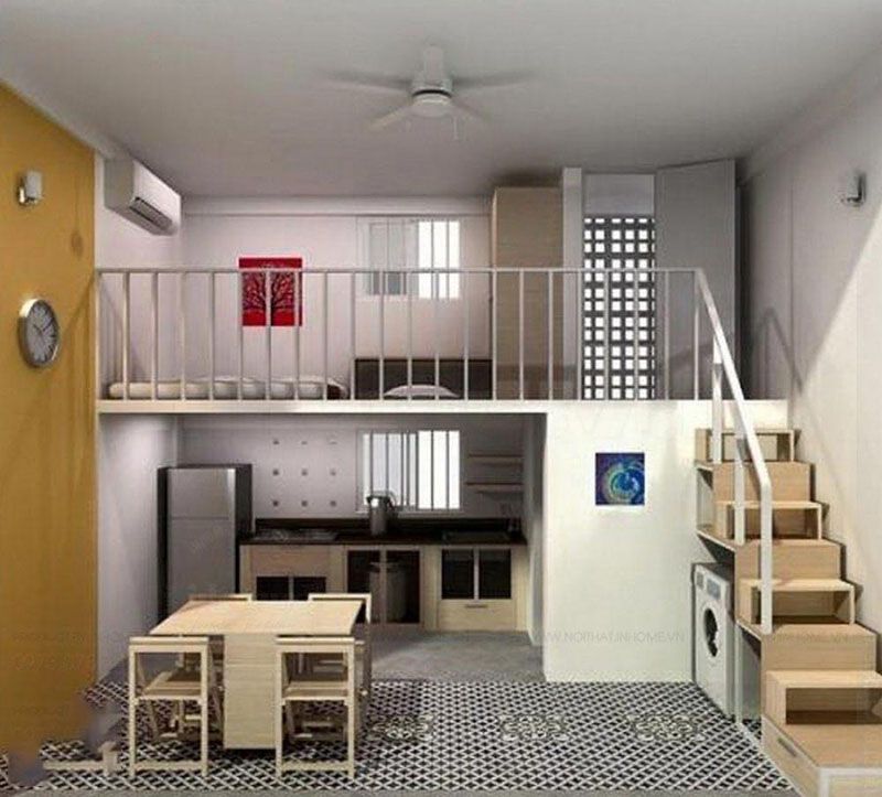 Thi Công Nội Thất Dãy Nhà Trọ 9 Mẫu phòng trọ tối giản