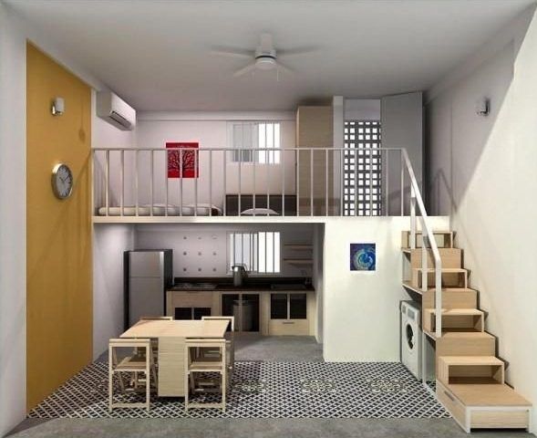 thiet ke phong tro 15m2