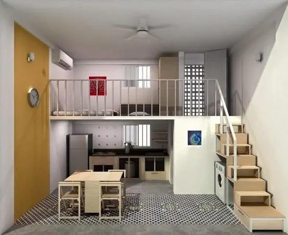 thiet ke phong tro 15m2