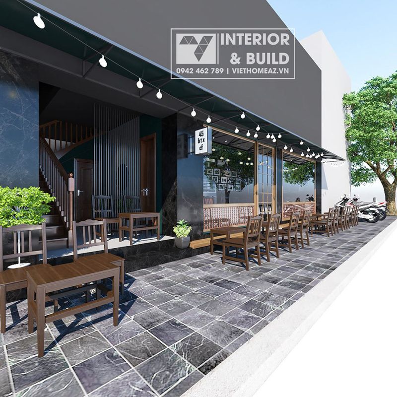 Thi Công Quán Cafe Tại Dĩ An 9 Thiết kế quán cafe Anh Quý tại Dĩ An Bình Dương