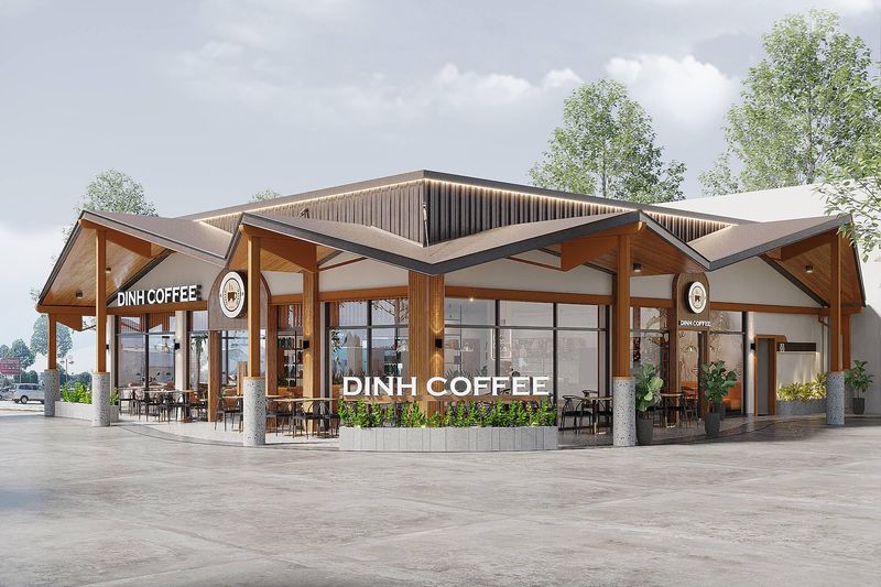 Thi Công Quán Cafe Đẹp Tại Bình Dương 13 Dinh Coffee Bình Dương