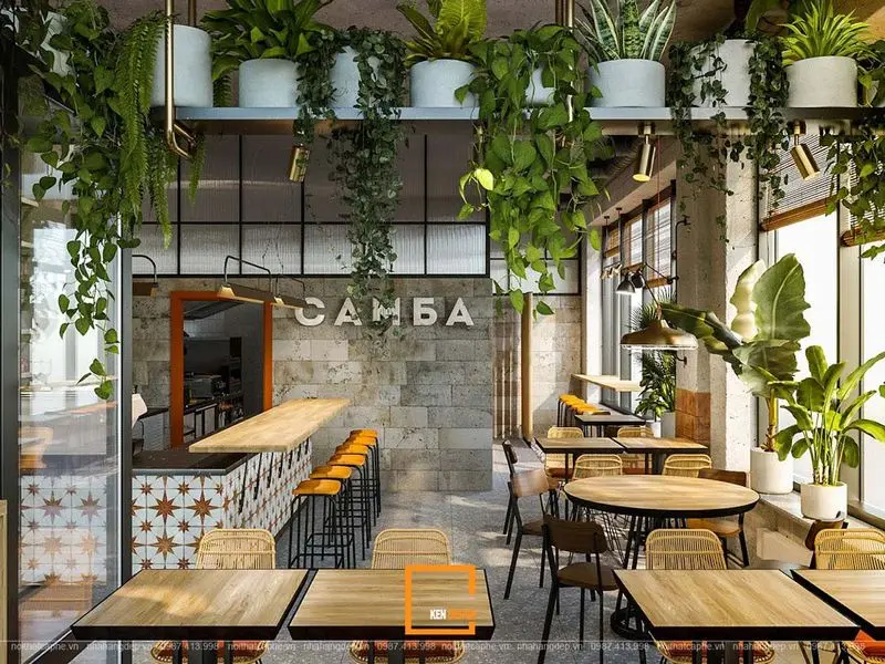 Thiết kế quán cafe nhỏ theo phong cách industrial