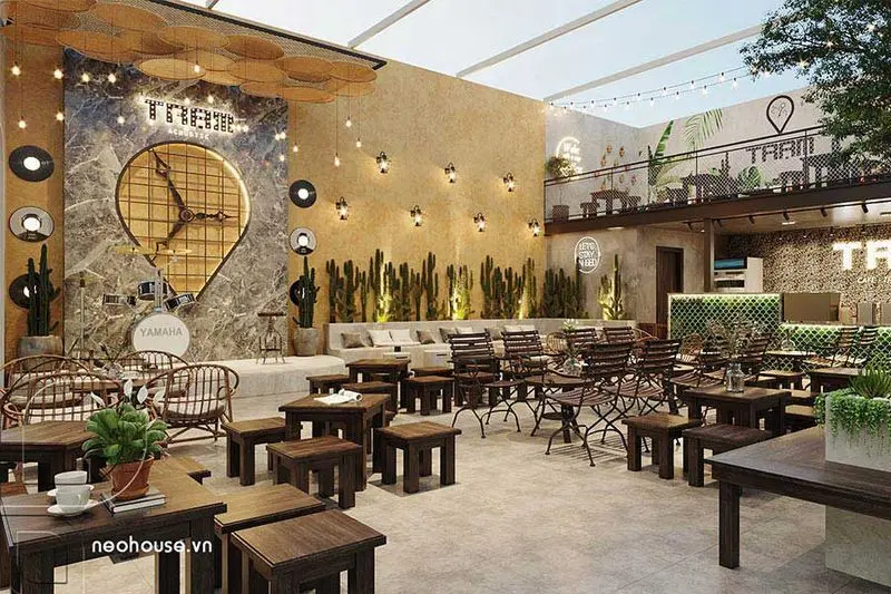 Thiết kế quán sân vườn
