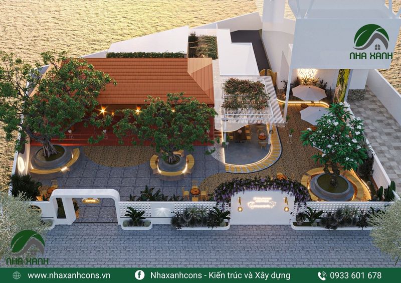 Thi Công Quán Cafe Đẹp Tại Đồng Nai 9 Thi công quán cafe sân vườn tại Đồng Nai
