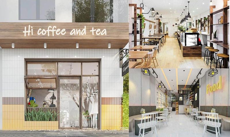 Thiết kế quán trà sữa 50m2