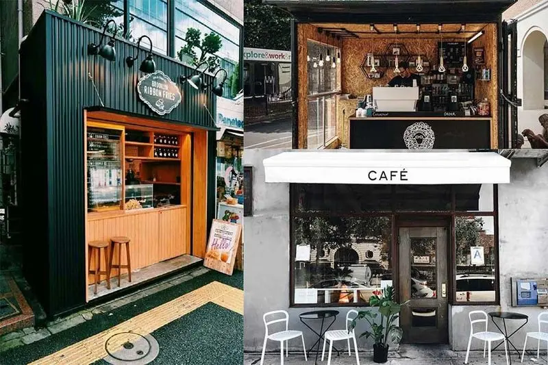 Quán trà sữa take-away hiện đại