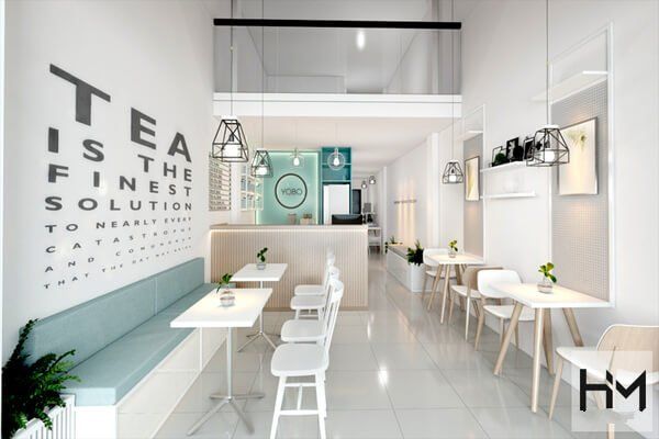 Thiết kế quán trà sữa trong không gian dưới 15m2