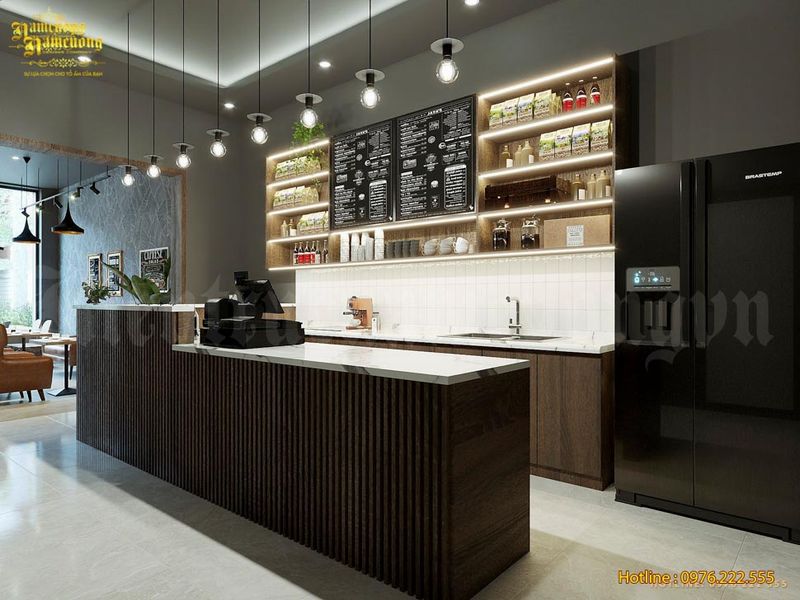 Quầy Pha Chế Cafe Chuyên Nghiệp 12 Thiết kế quầy pha chế quán cafe