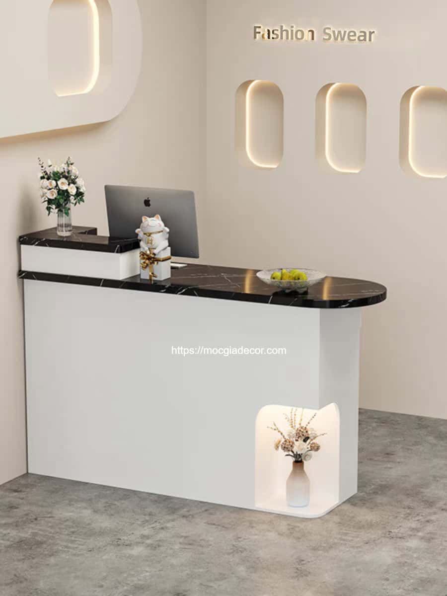 Quầy thu ngân gỗ tự nhiên