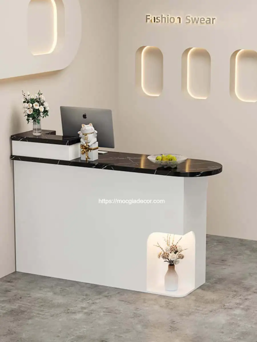 Quầy thu ngân gỗ tự nhiên