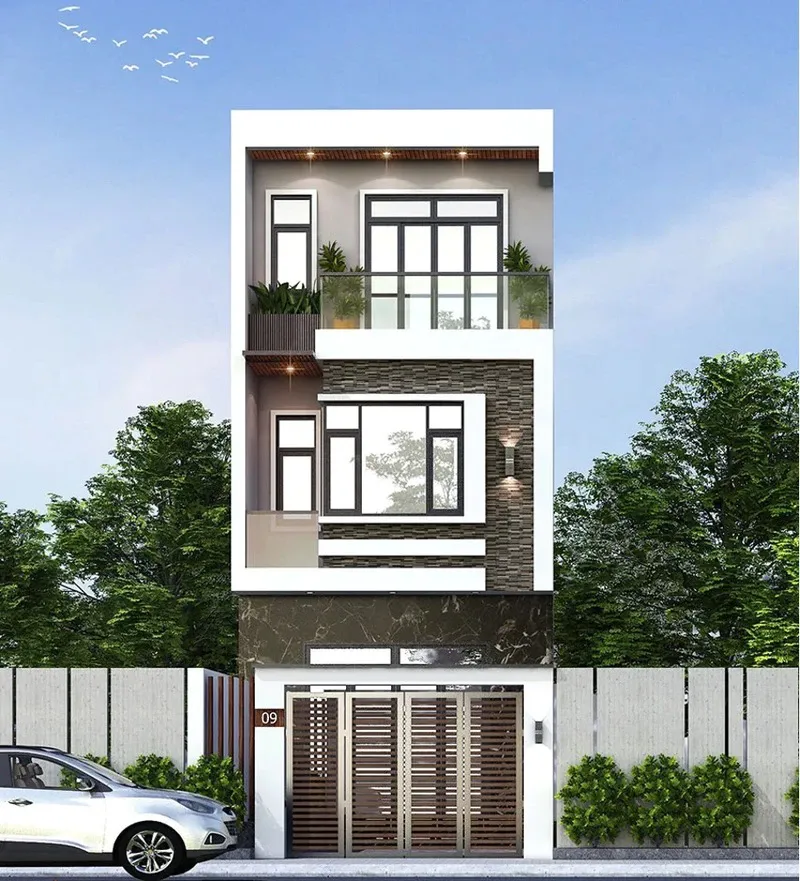 Thi Công Nhà Phố Hiện Đại 13 Thiết kế thi công nhà phố