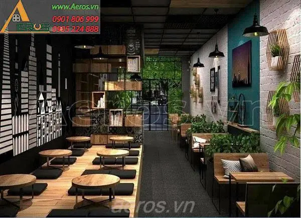 Thiết kế thi công quán trà sữa 25