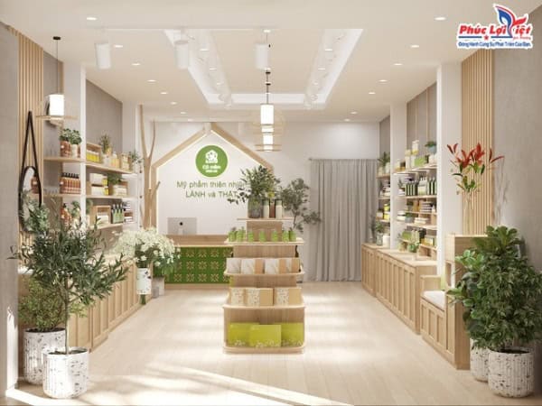 Thi công nội thất shop mỹ phẩm Đà Nẵng