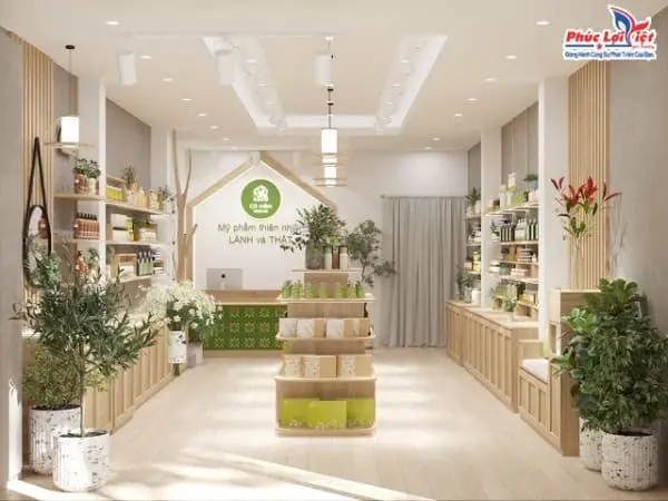 Thi công nội thất shop mỹ phẩm Đà Nẵng