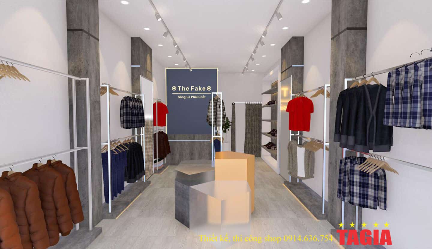 Thiết kế shop quần áo nam ở Đà Nẵng