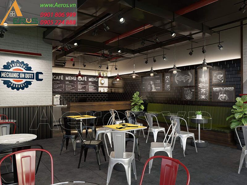Thi Công Quán Cafe Tại Bình Tân 12 Thiết kế thi công quán cafe anh Toàn Quận Bình Tân