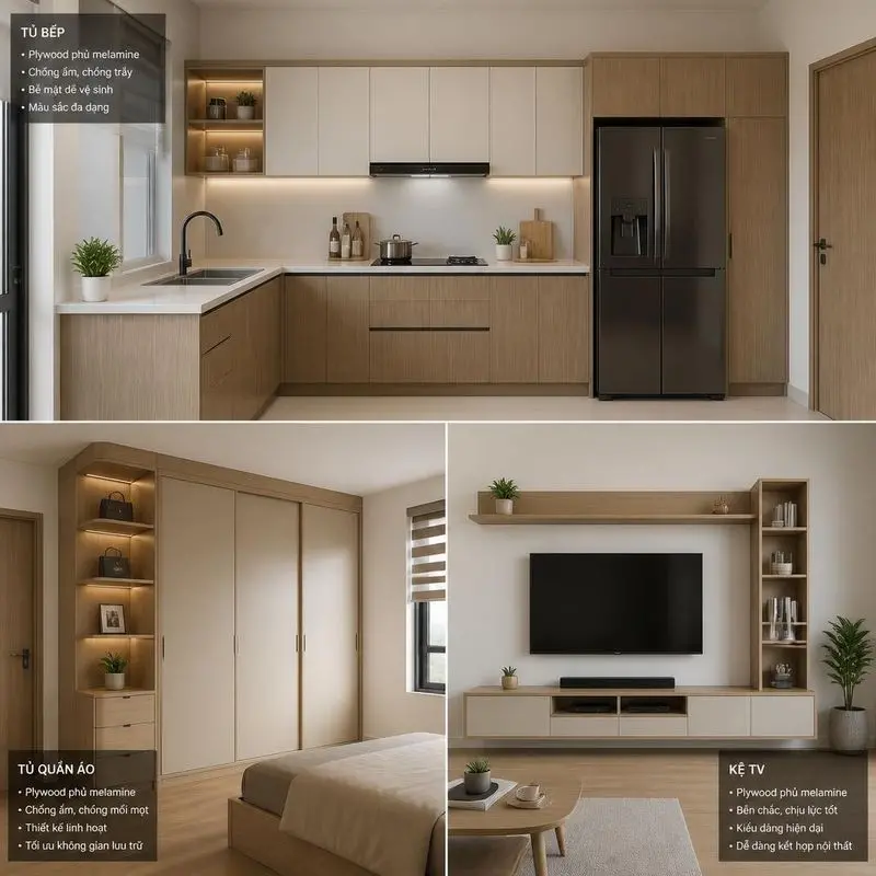 Tổng quan các sản phẩm nội thất gỗ plywood