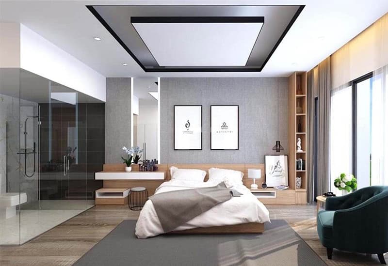 Trần thạch cao phòng ngủ đẹp