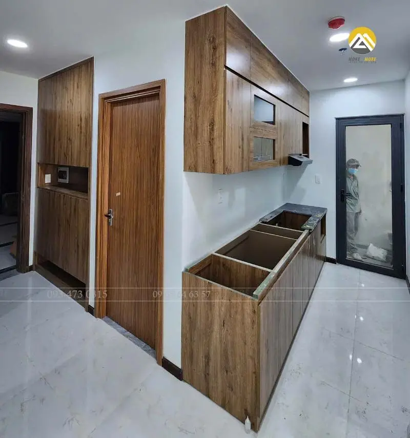 tu bep melamine an cuong can ho tai Tecco Felice Home 2