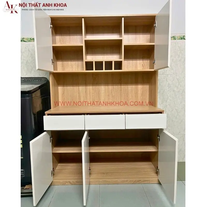 tu bep mini cho phong tro go cong nghiep chong am 10 3