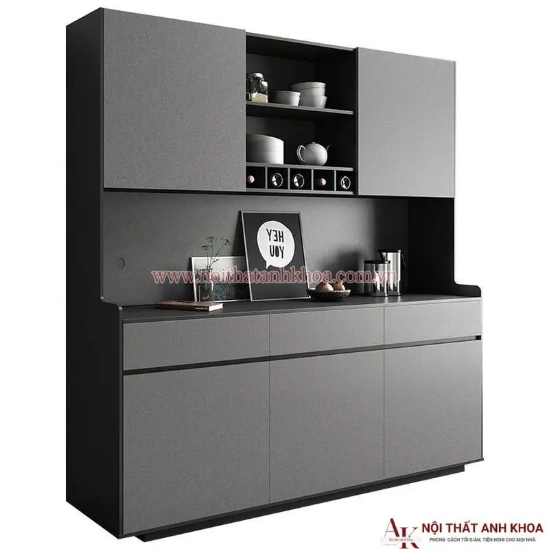 Tủ bếp mini cho phòng trọ gỗ công nghiệp chống ẩm