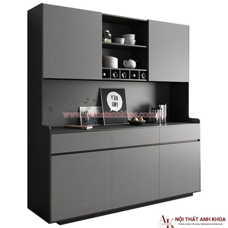 Nội Thất Nhà Trọ Chống Ẩm 8 Tủ bếp mini gỗ công nghiệp chống ẩm, phù hợp với nhà trọ nhỏ