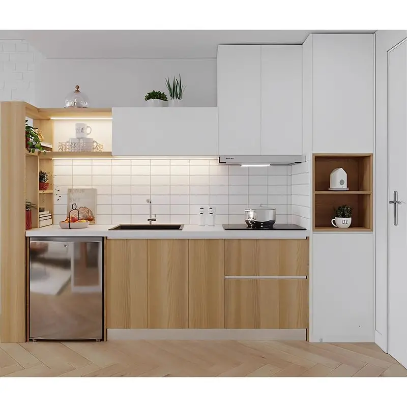 Tủ bếp mini màu vàng 2