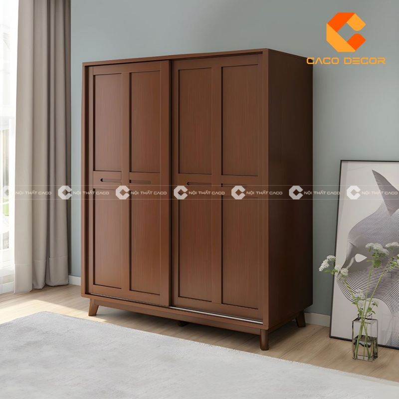 Tủ quần áo gỗ cao su 18