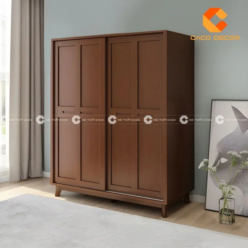 Tủ quần áo gỗ cao su 18
