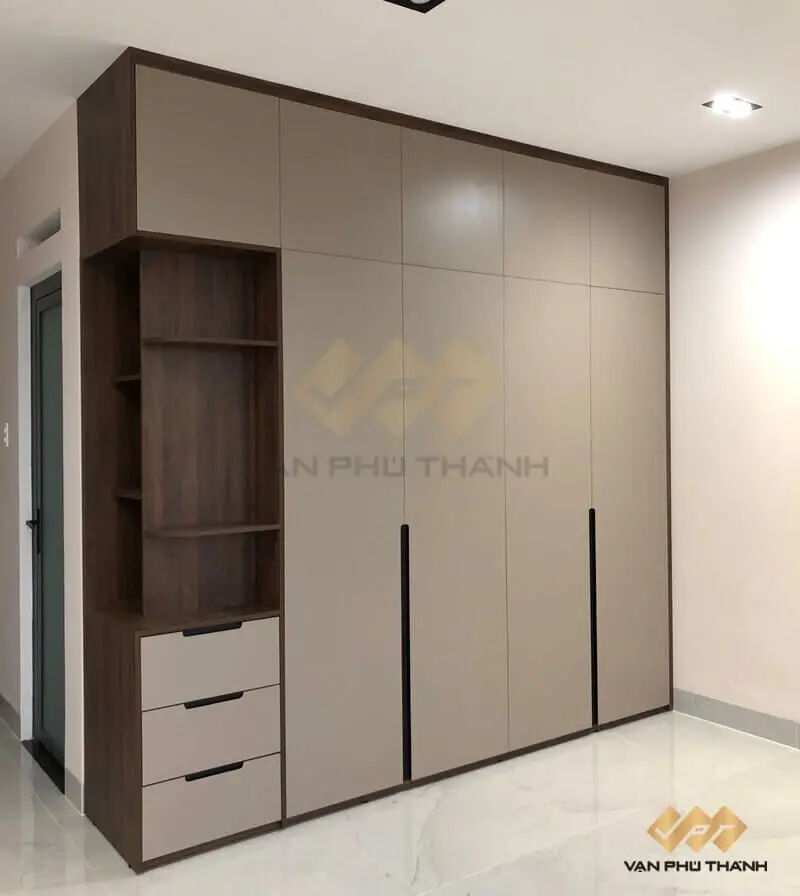 Tủ quần áo gỗ công nghiệp 4 cánh