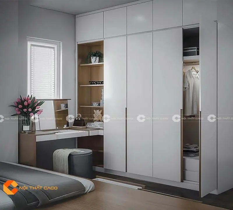Tủ áo kết hợp bàn trang điểm cá tính