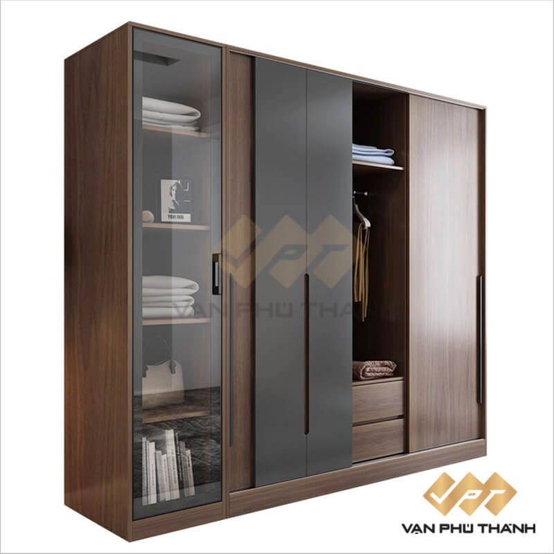 Tủ quần áo MDF phủ melamine