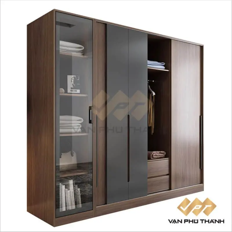 Tủ quần áo MDF phủ melamine