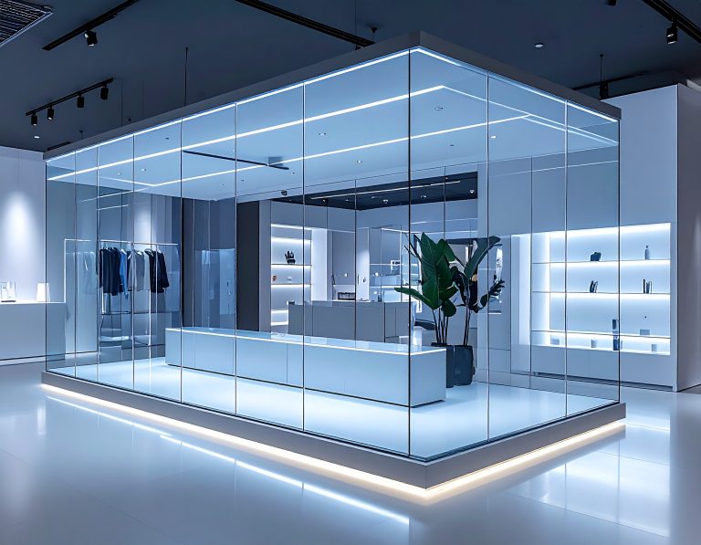 tủ trưng bày kính cho showroom (3)