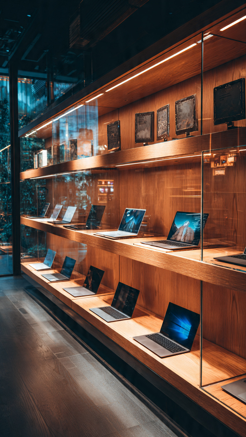 tủ trưng bày laptop (1) tủ trưng bày laptop (1)