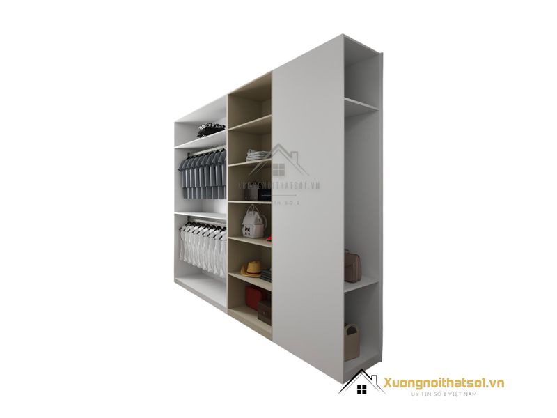 Xưởng sản xuất tủ quần áo đẹp mẫu 220mm