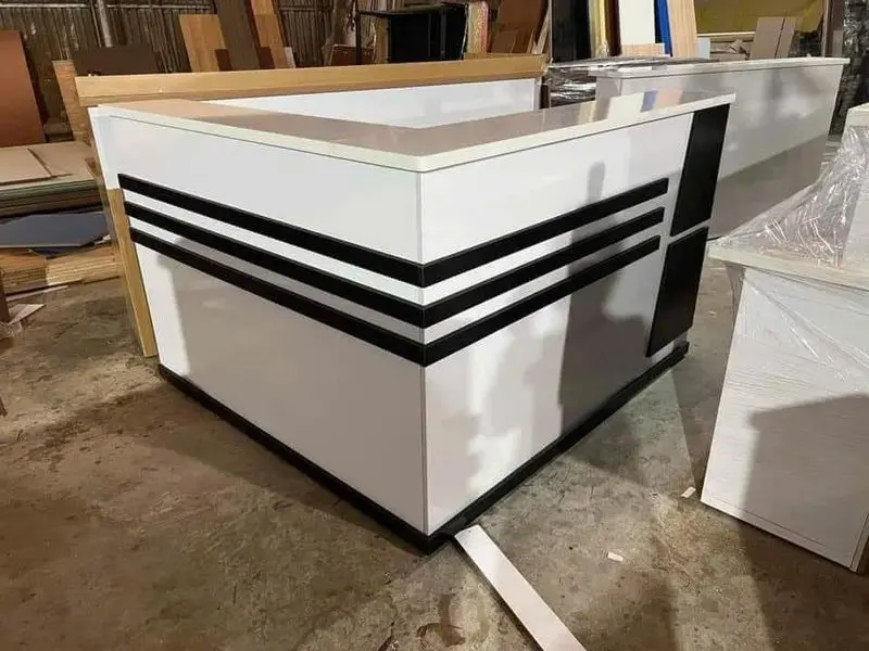 Hình ảnh xưởng thi công quầy thu ngân